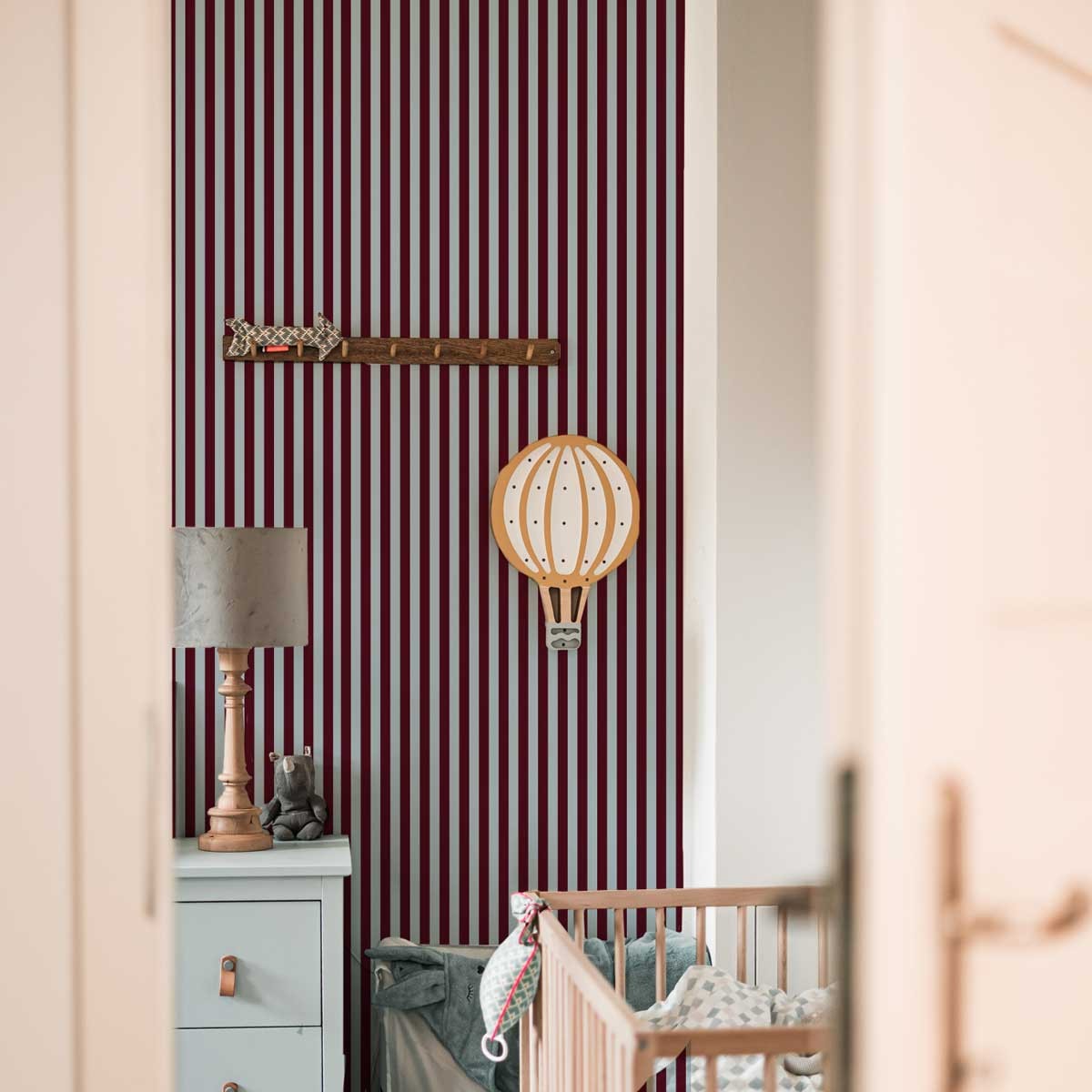 Maya Stripes Wallpaper - Brown And Blue