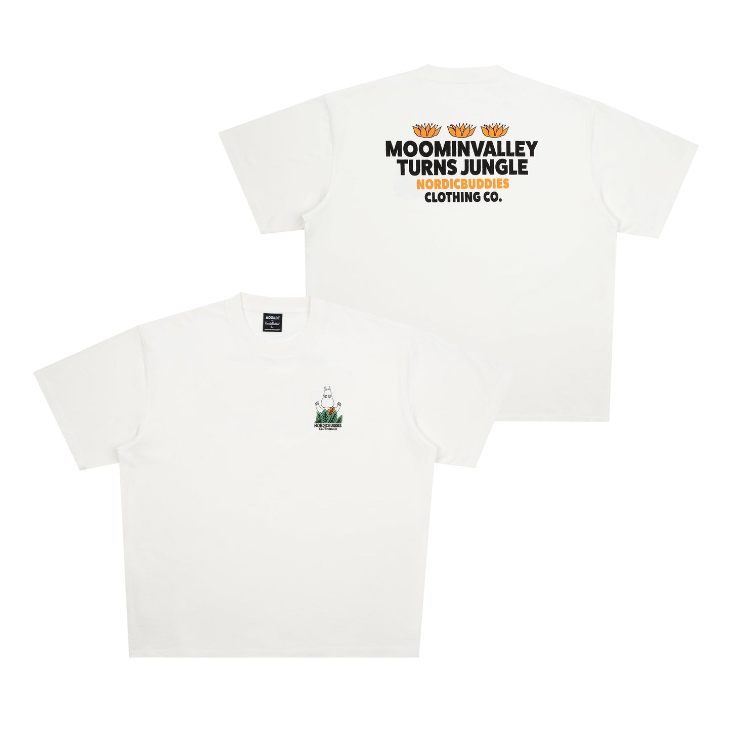 Moomin Jungle Heavy Unisex T-shirt - White