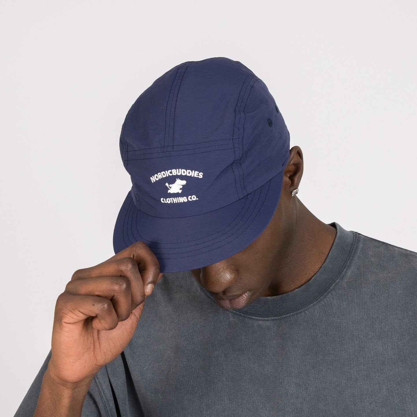 Moomintroll Adventure Nylon 5-panel Cap - Navy