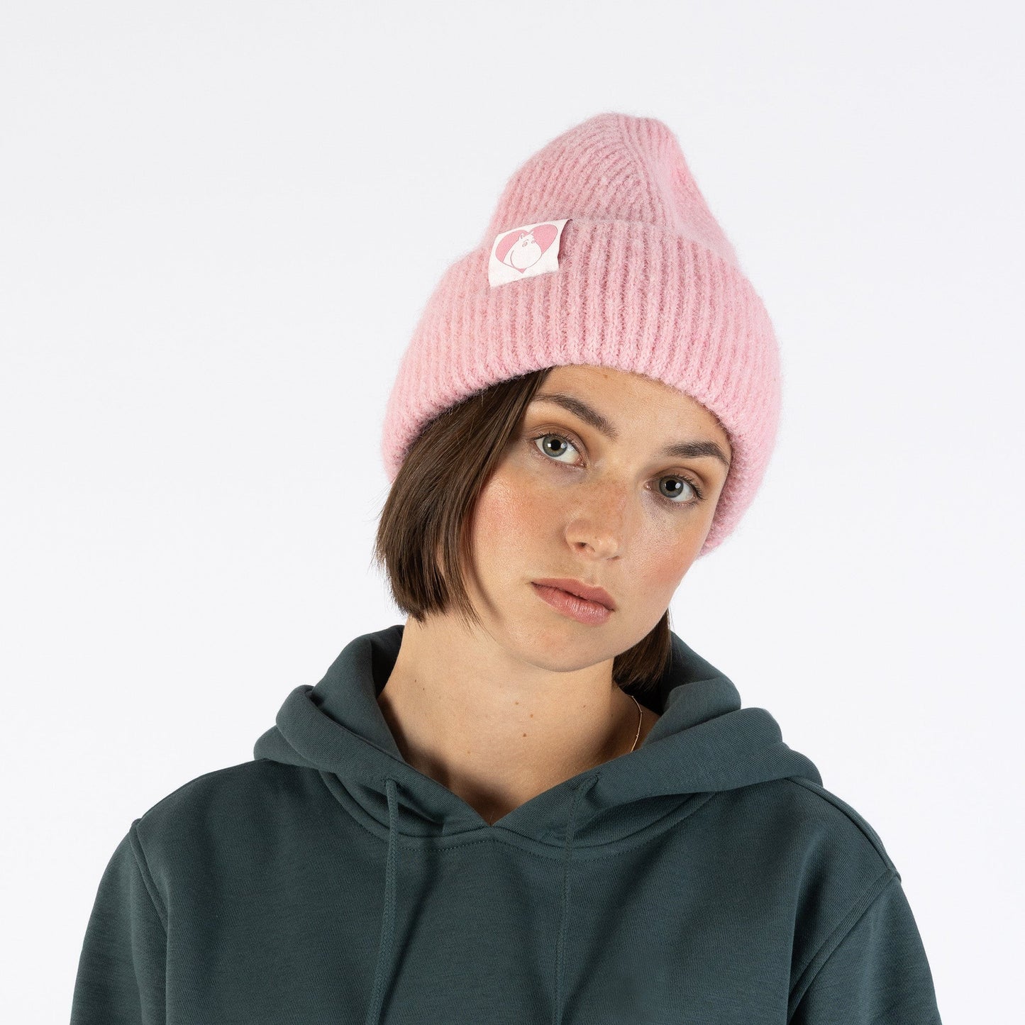 Moomintroll Fluffy Chunky Beanie - Pink