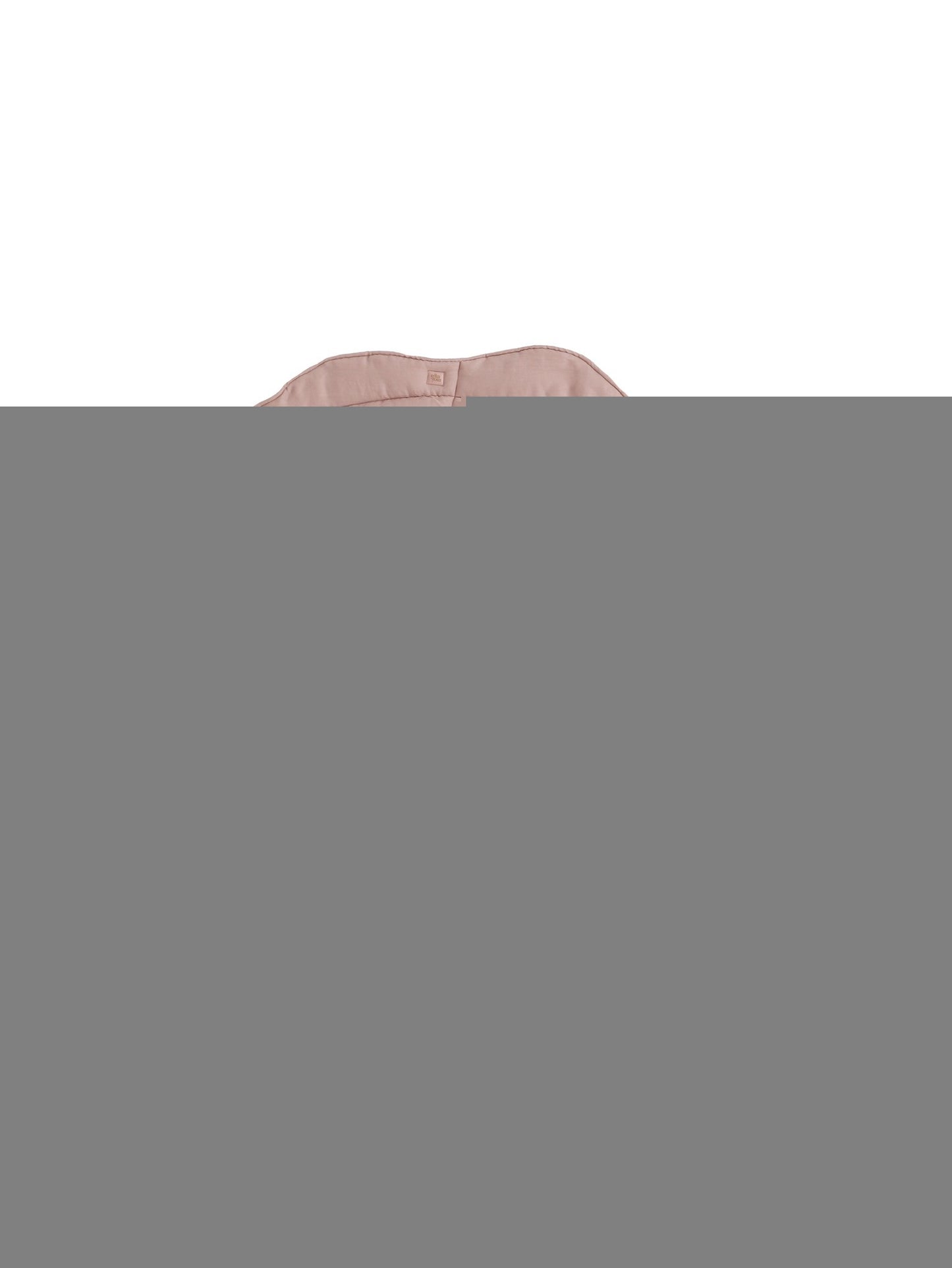 Organic Cotton and Linen Leaf Playmat - Powder Pink