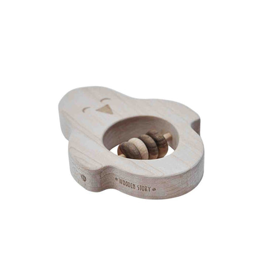 Wooden Rattle - Penguin