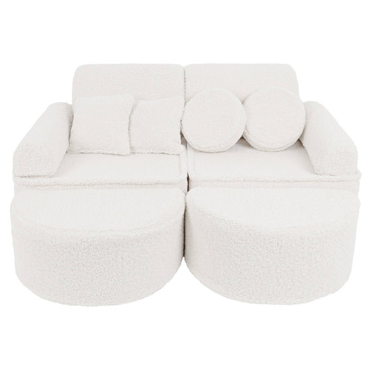 Medium Modular Sofa for Kids - Bearly Cream Plus