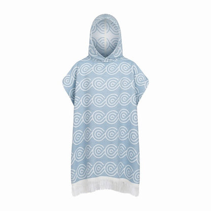 Bamboo Kids Bath Poncho - Light Blue