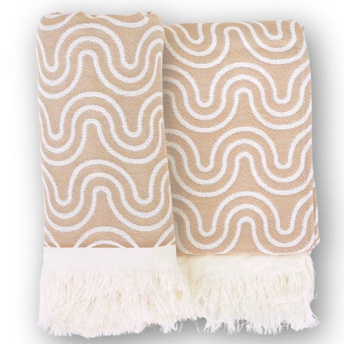 Bamboo Kids Bath Poncho - Sand
