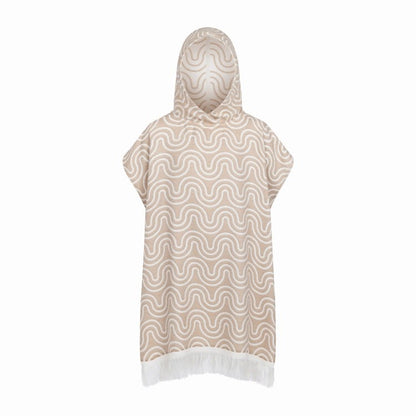 Bamboo Kids Bath Poncho - Sand