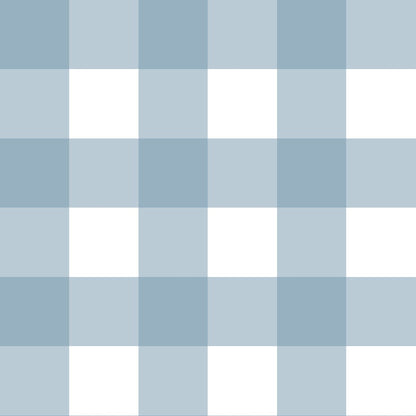 Check Classic Wallpaper -  Light Blue 