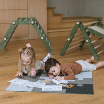 9-piece Felt Puzzle Playmat - Add-on for Climbing Toys