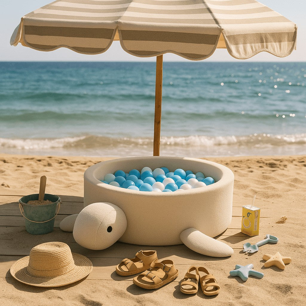 Foam Baby Ball Pit - Turtle Boucle