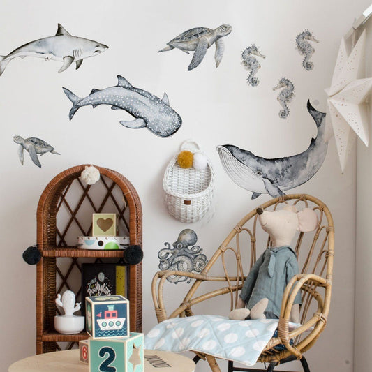 Happy Ocean Wonderland Wall Stickers Set