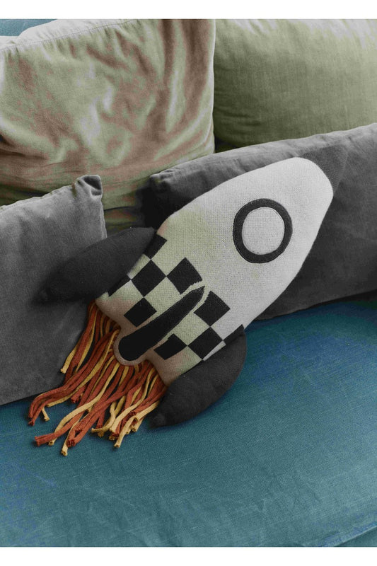 Knitted Rocket Pillow