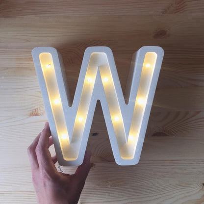 Little Lights Letter Lamp - W