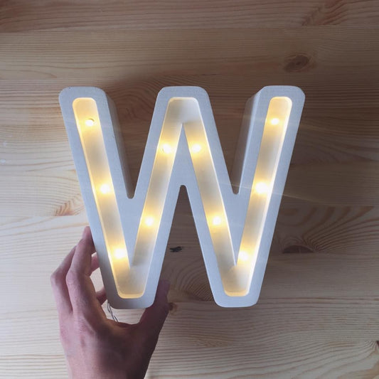 Little Lights Letter Lamp - W