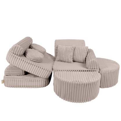 Medium Modular Sofa for Kids - Churros Beige Plus