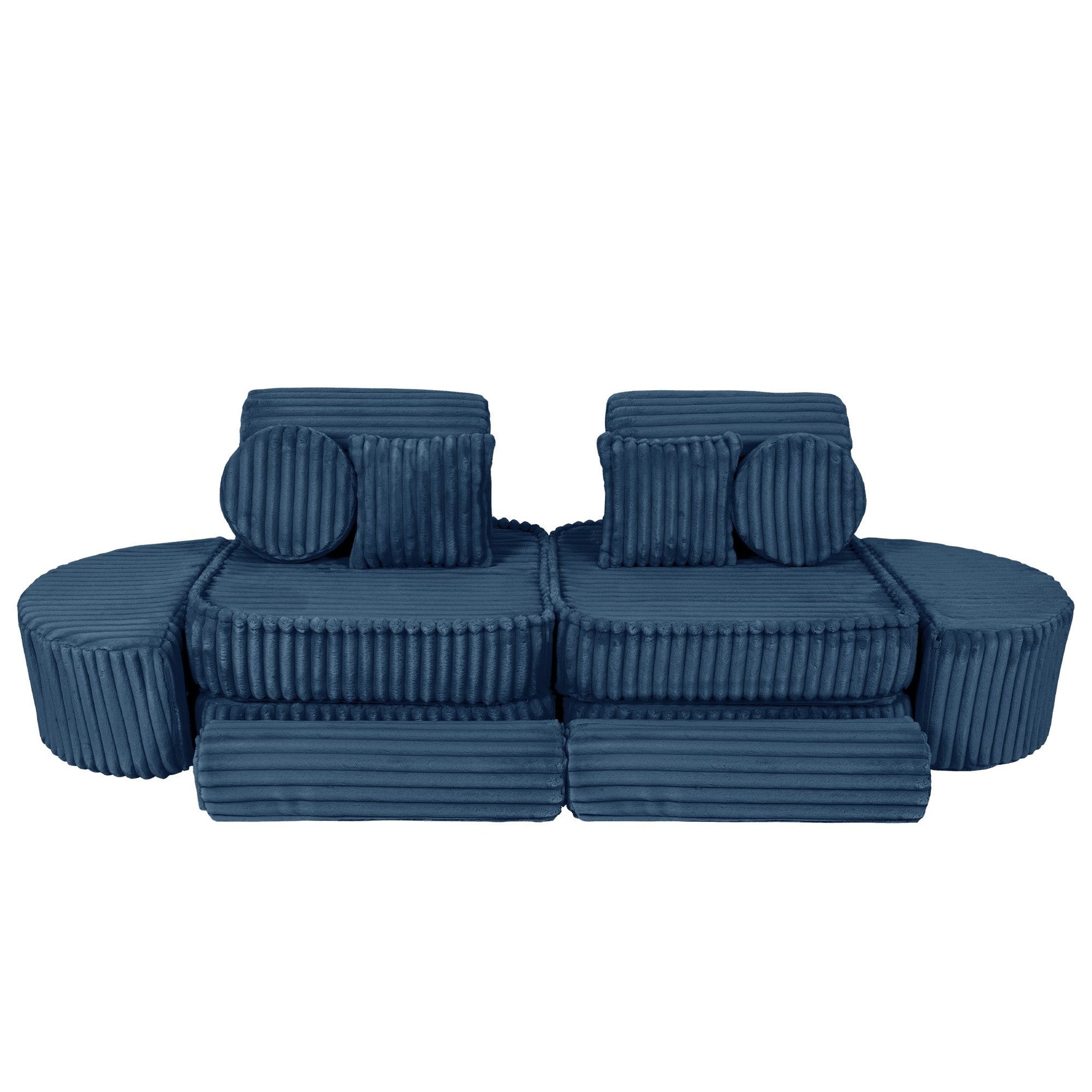 Medium Modular Sofa for Kids - Churros Blue Plus