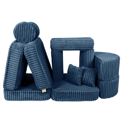 Medium Modular Sofa for Kids - Churros Blue Plus