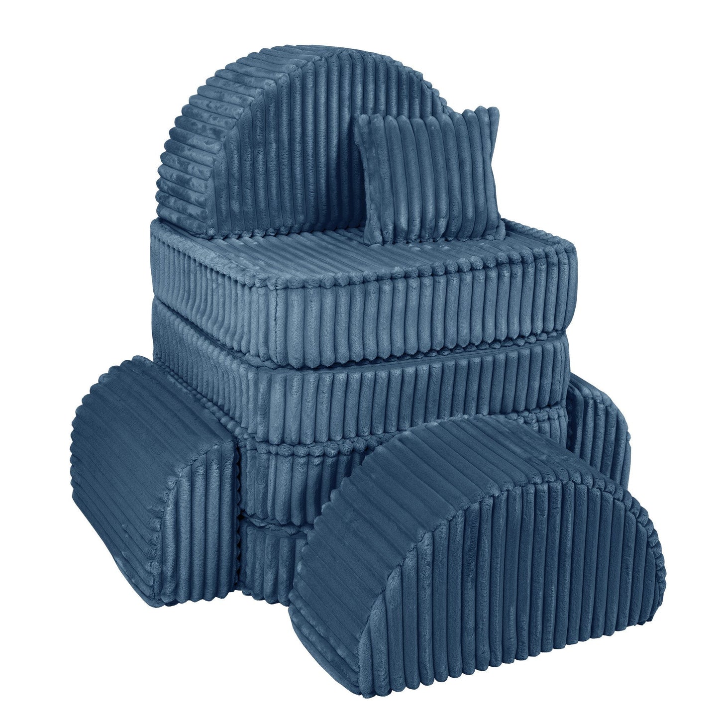 Medium Modular Sofa for Kids - Churros Blue Plus
