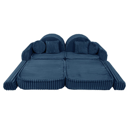 Medium Modular Sofa for Kids - Churros Blue Plus
