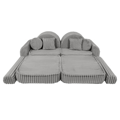 Medium Modular Sofa for Kids - Churros Moon Grey Plus