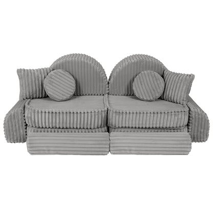 Medium Modular Sofa for Kids - Churros Moon Grey Plus