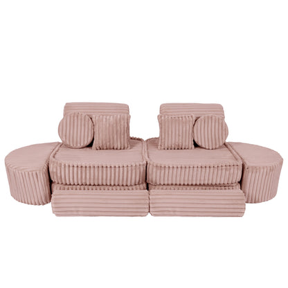 Medium Modular Sofa for Kids - Churros Pink Plus