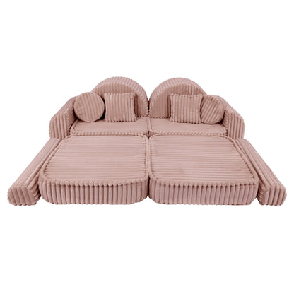 Medium Modular Sofa for Kids - Churros Pink Plus