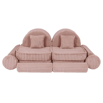 Medium Modular Sofa for Kids - Churros Pink Plus