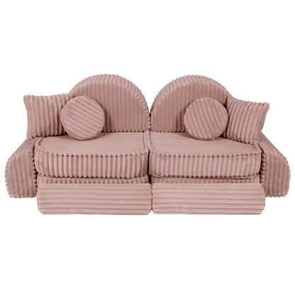 Medium Modular Sofa for Kids - Churros Pink Plus