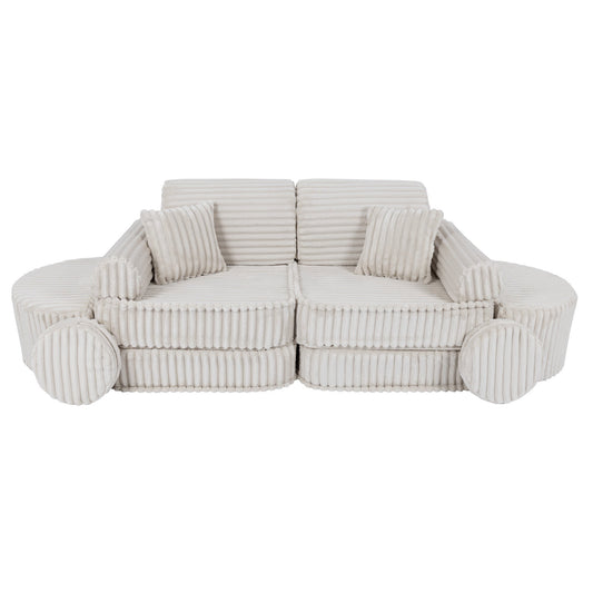 Medium Modular Sofa for Kids - Churros White Plus