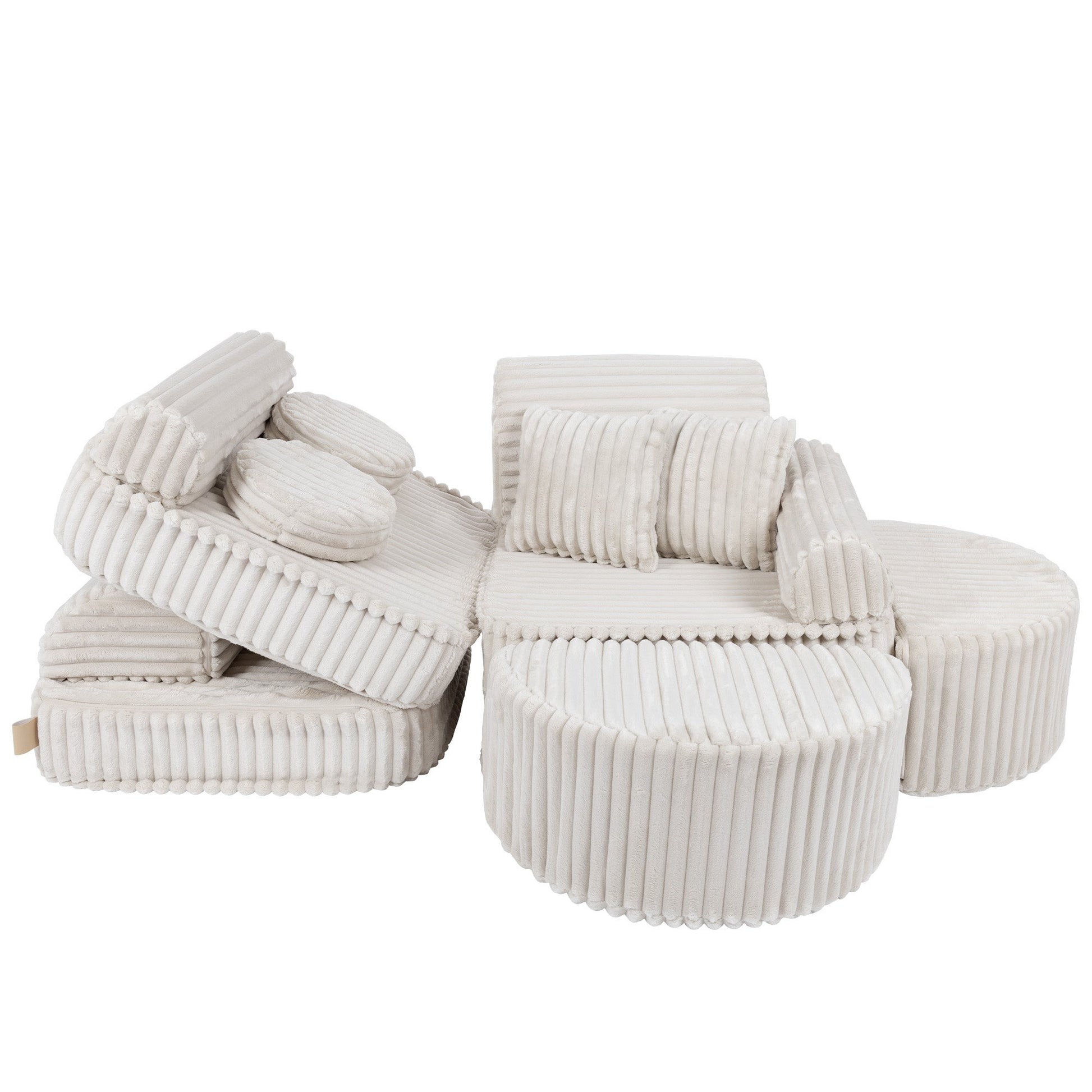 Medium Modular Sofa for Kids - Churros White Plus