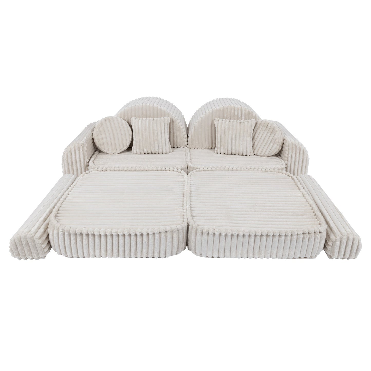 Medium Modular Sofa for Kids - Churros White Plus