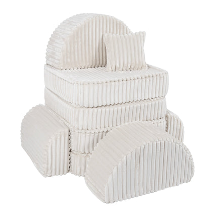 Medium Modular Sofa for Kids - Churros White Plus