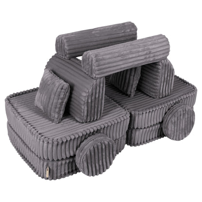Medium Modular Sofa for Kids - Churros Jurassic Grey