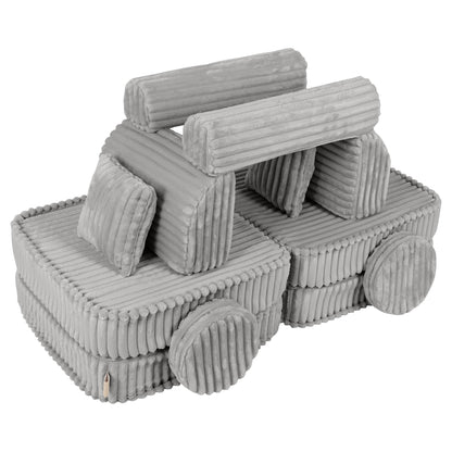 Medium Modular Sofa for Kids - Churros Moon Grey