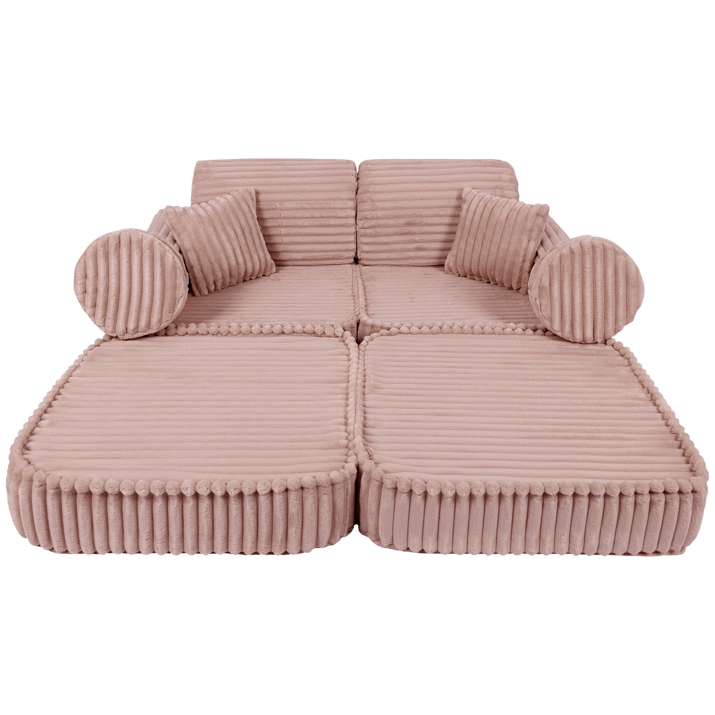 Medium Modular Sofa for Kids - Churros Pink