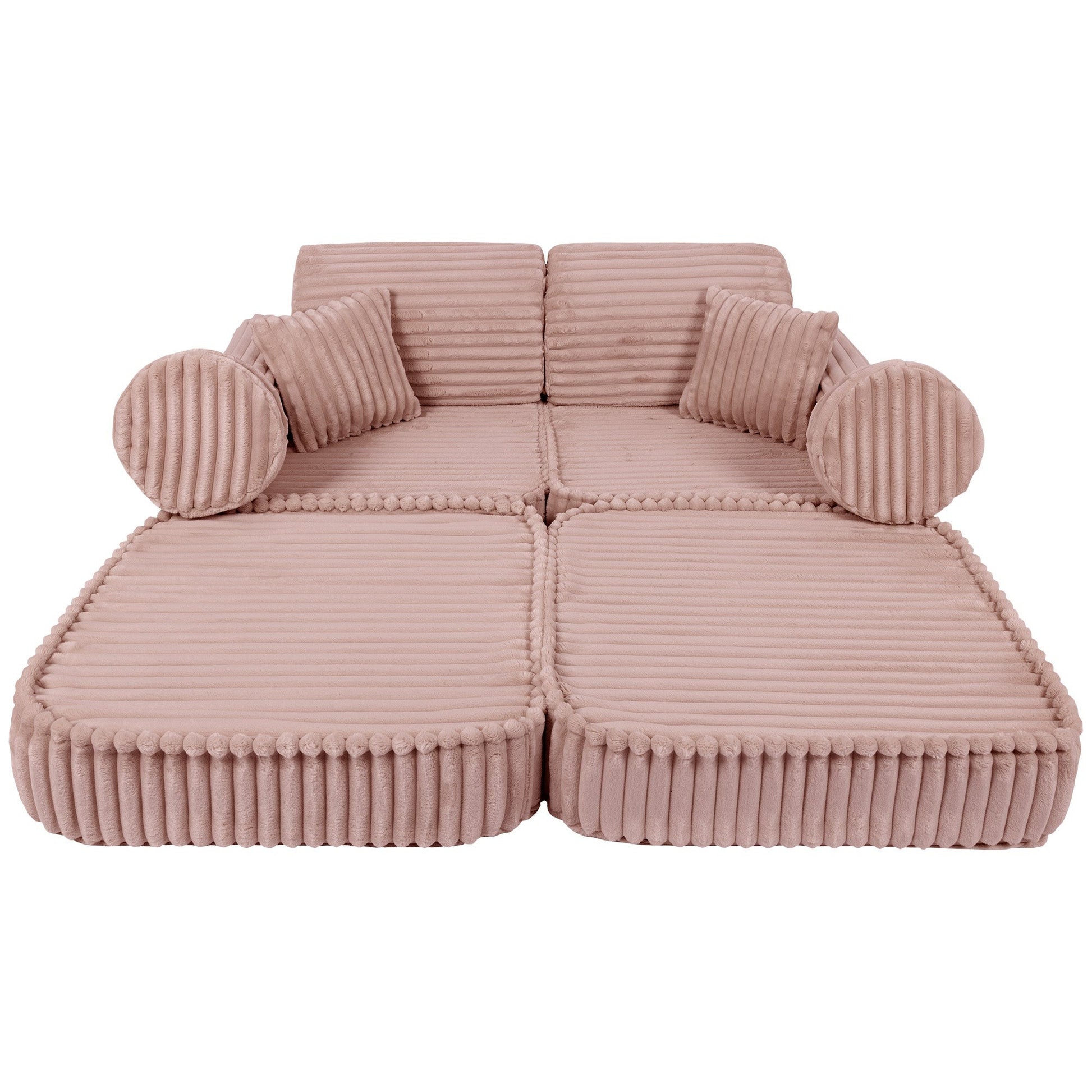 Medium Modular Sofa for Kids - Churros Pink