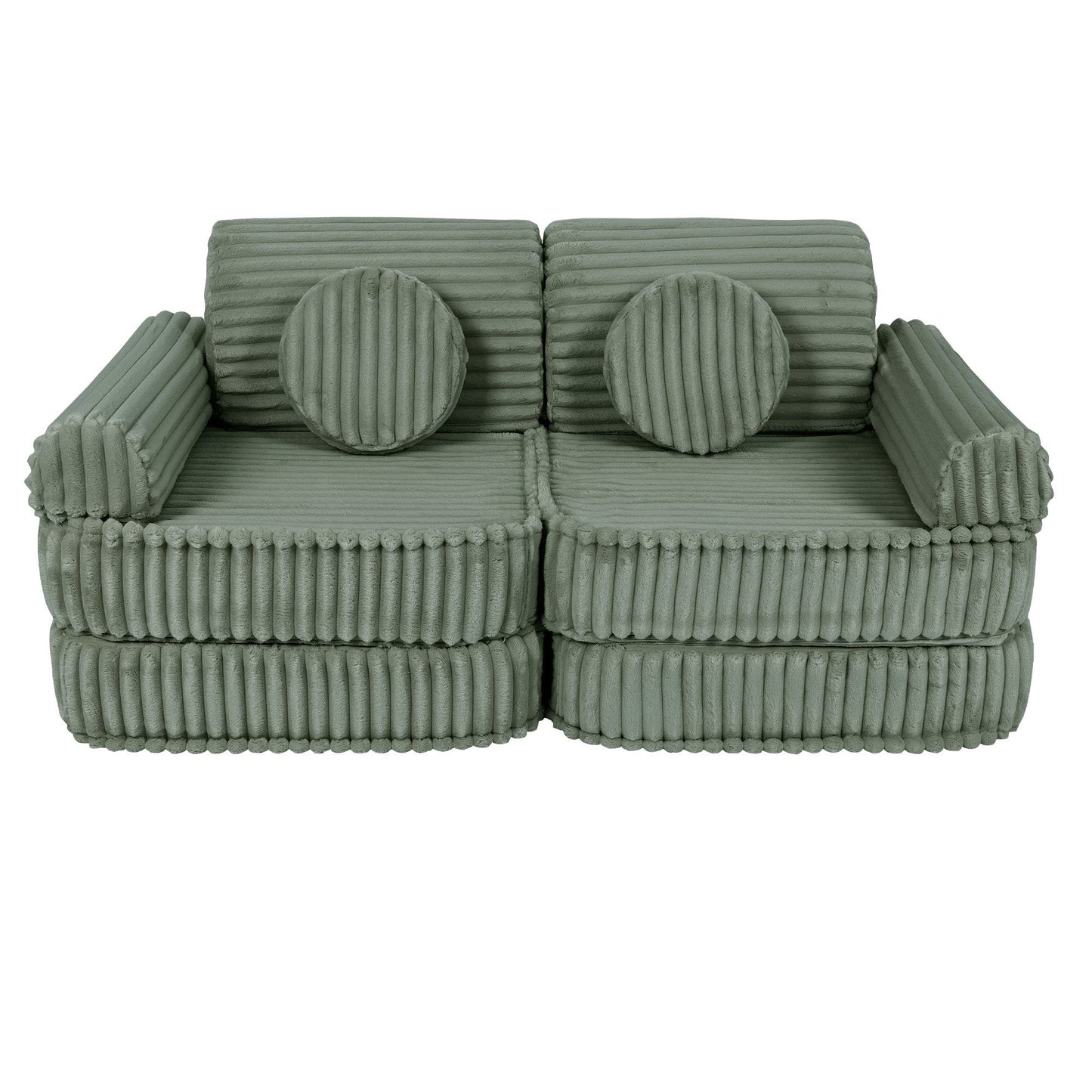 Medium Modular Sofa for Kids - Churros Sage Green
