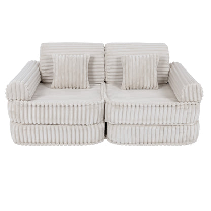Medium Modular Sofa for Kids - Churros White