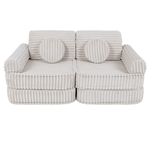 Medium Modular Sofa for Kids - Churros White