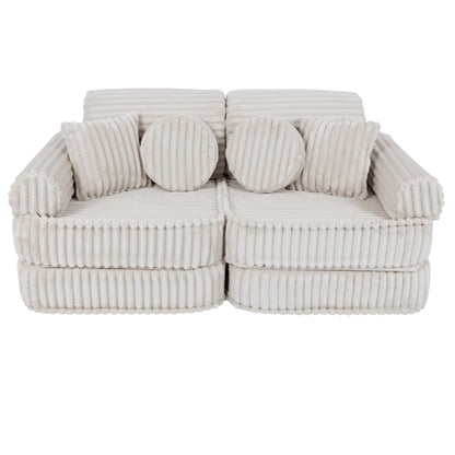 Medium Modular Sofa for Kids - Churros White