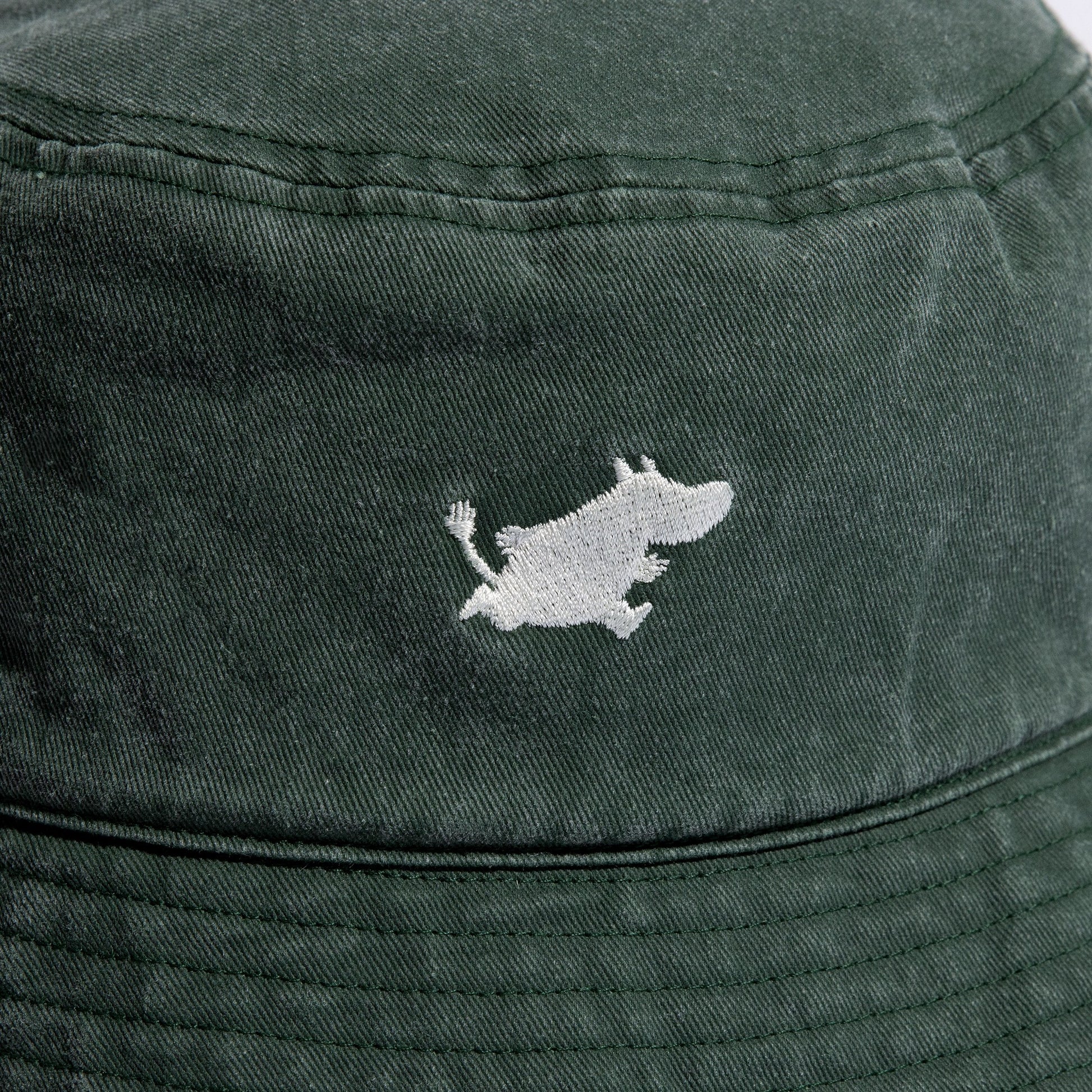 Moomin Classics Washed Denim Bucket Hat - Green