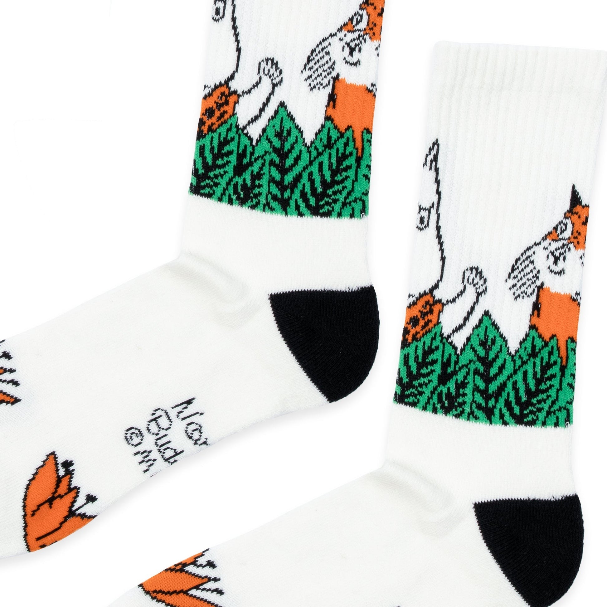 Moomin Jungle Men's Retro Socks - White