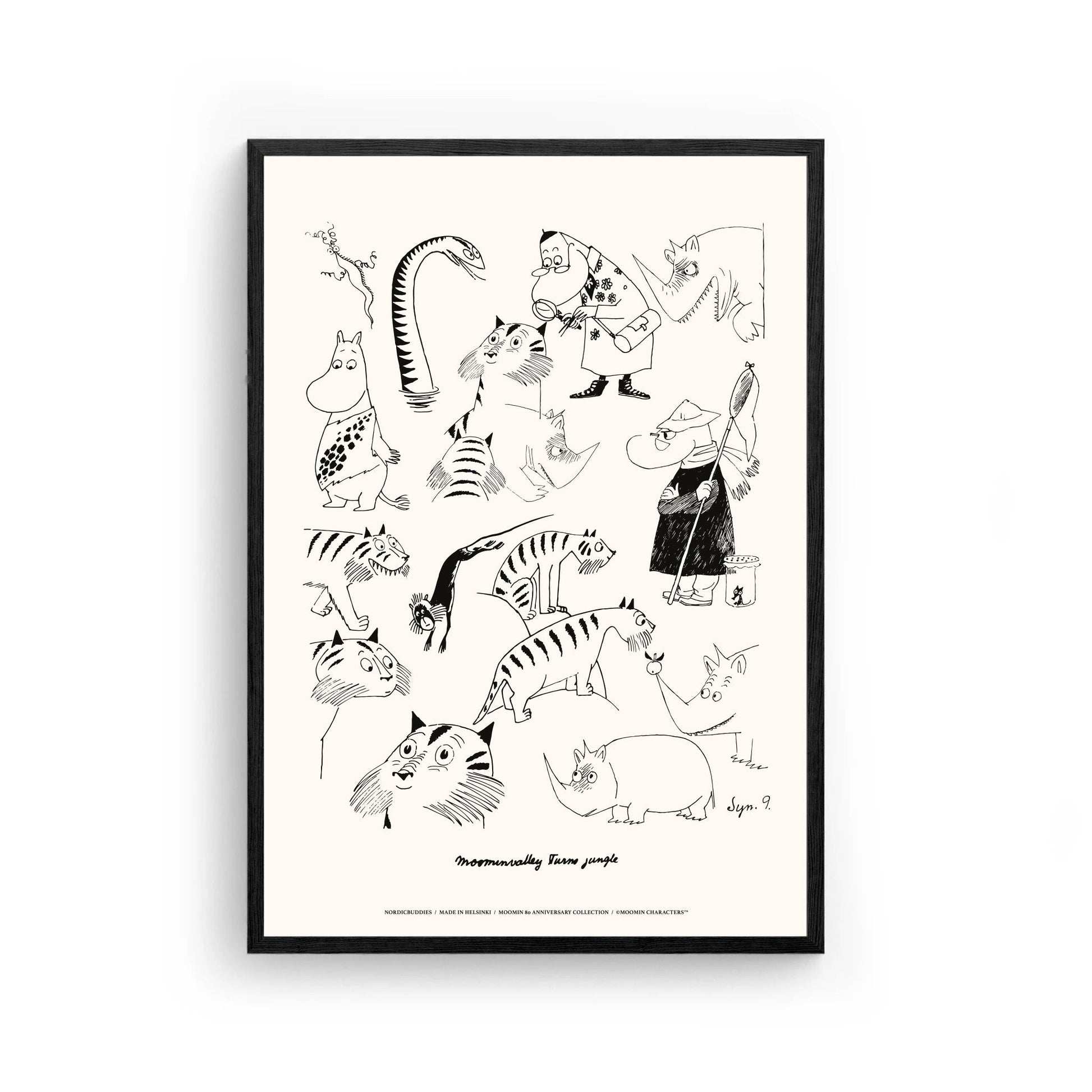 Moomin Jungle Poster, 30x40 cm