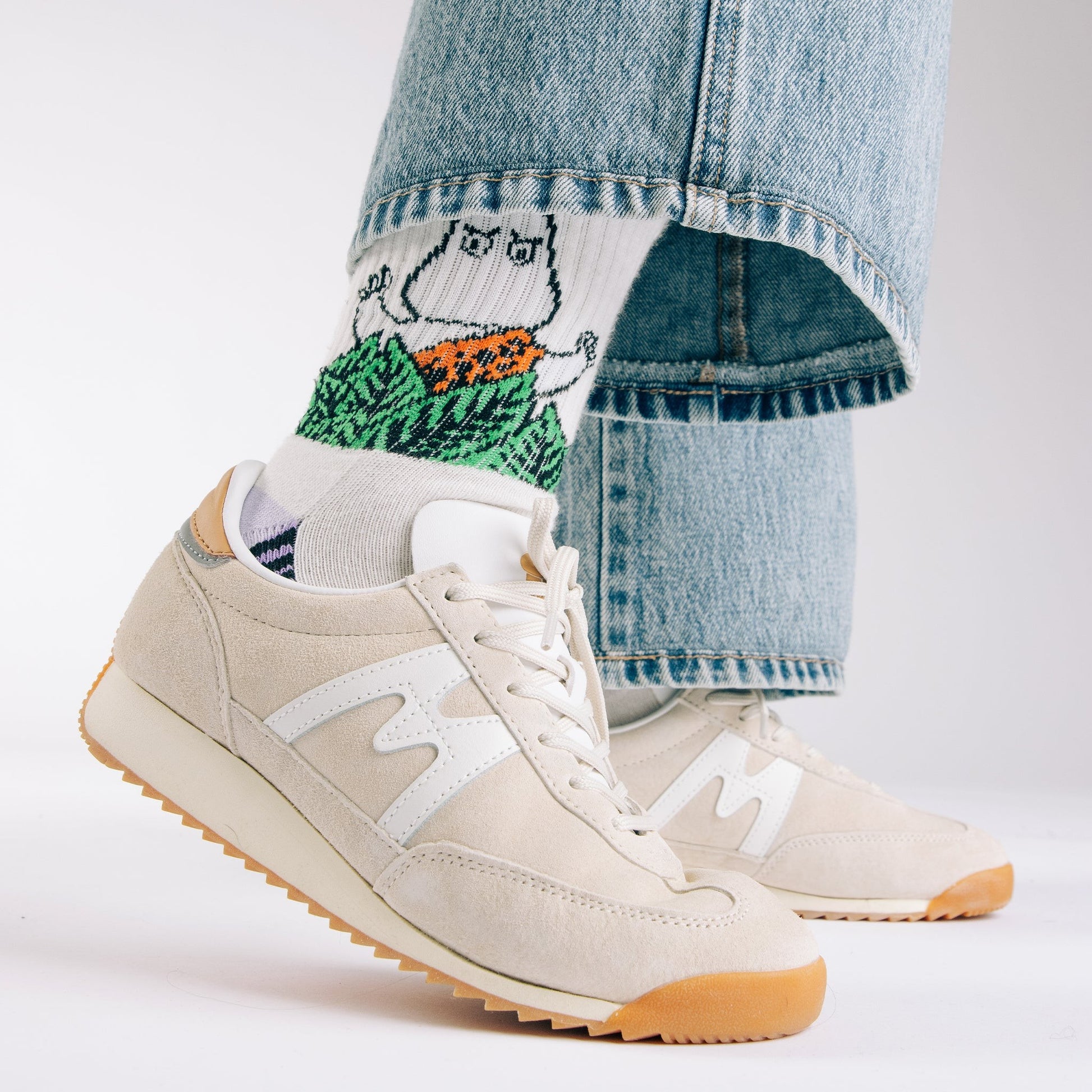 Moomin Jungle Women's Retro Socks - White