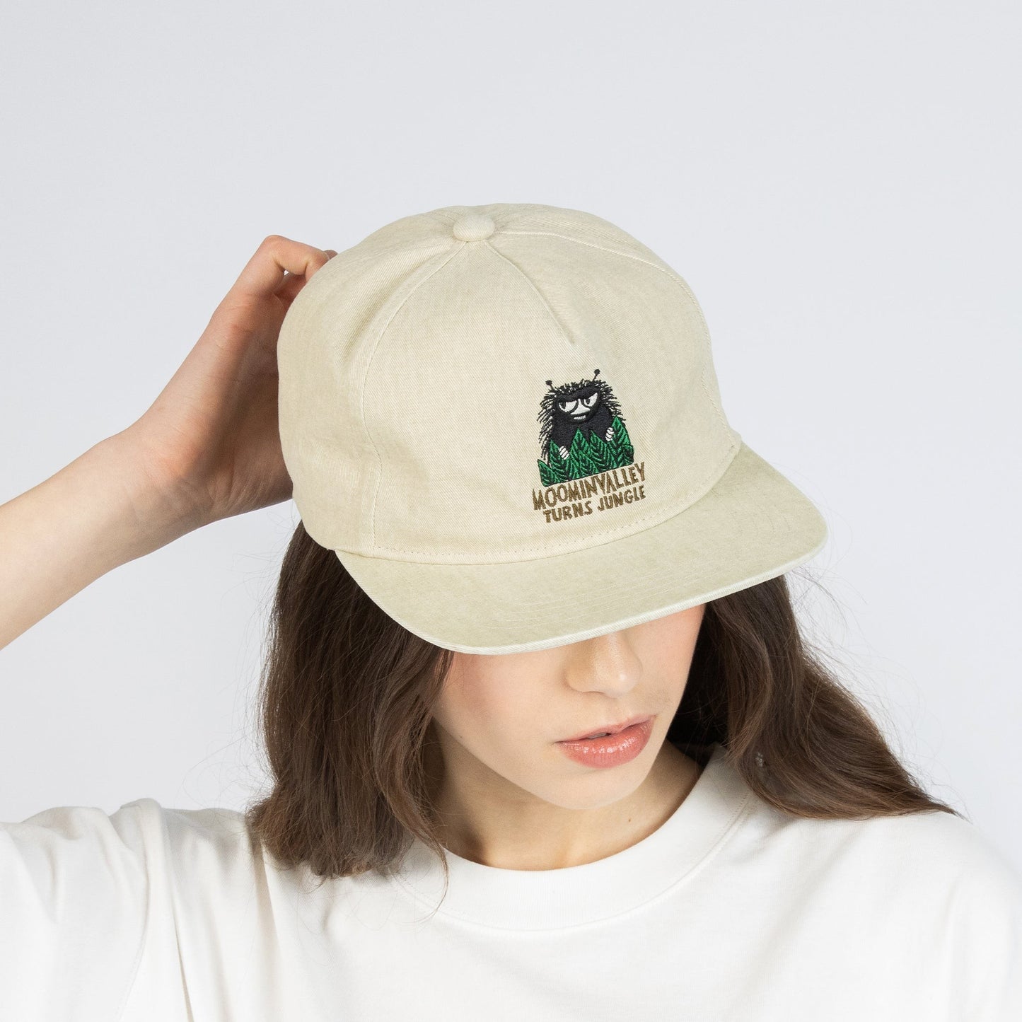 Moomin Washed Denim Adult Cap - Denim Beige