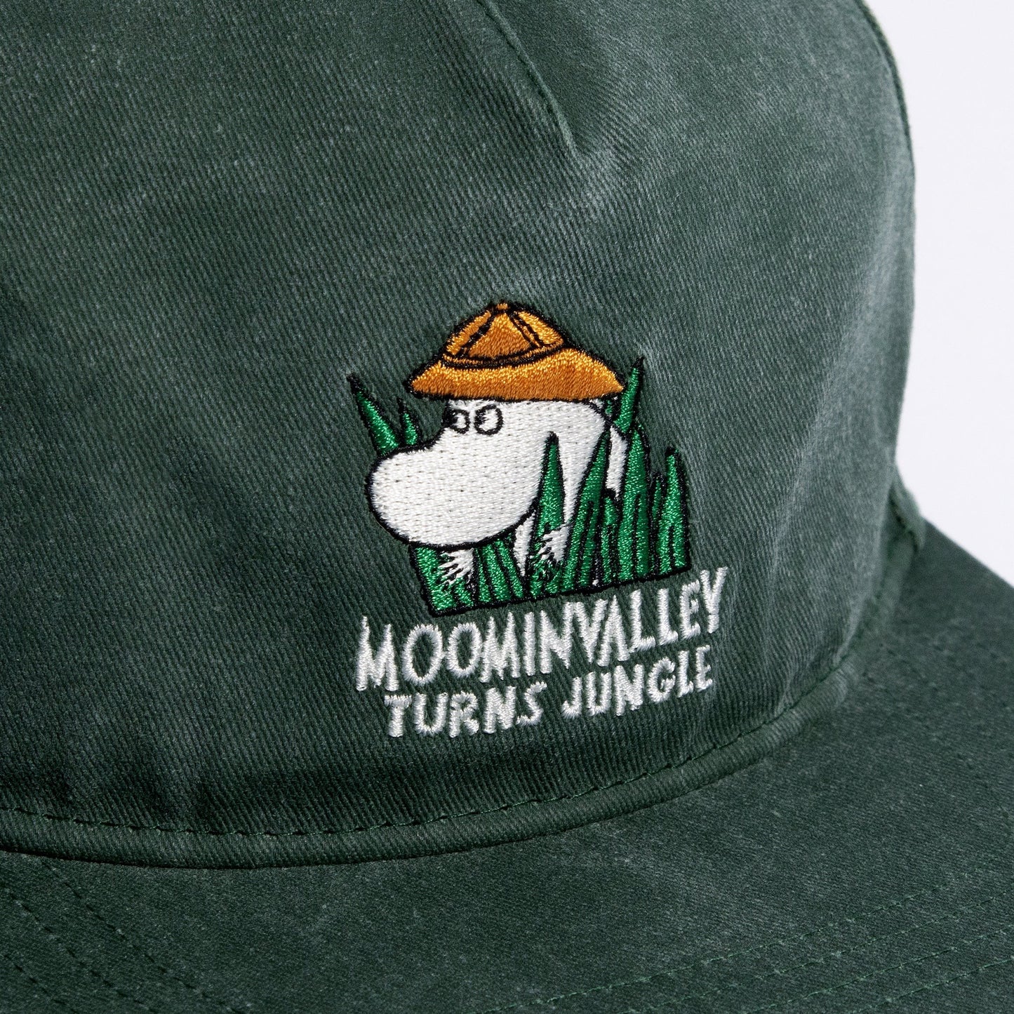 Moomin Washed Denim Adult Cap - Denim Green