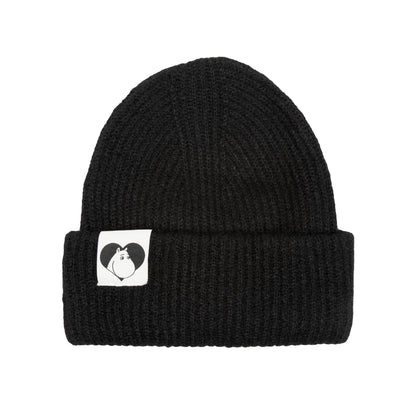 Moomintroll Fluffy Chunky Beanie - Black
