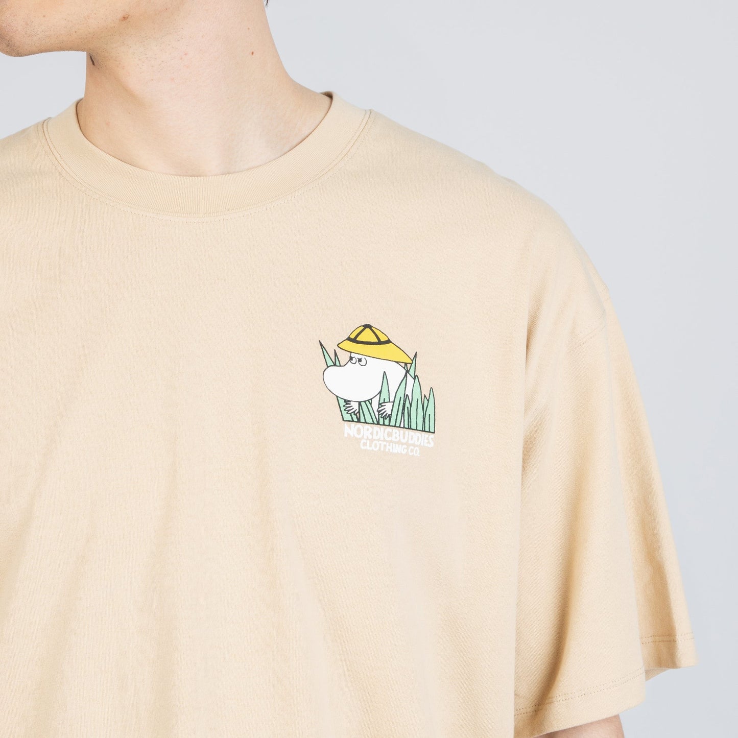Moomintroll Jungle Heavy Unisex T-shirt - Beige