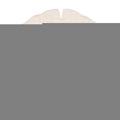 Organic Cotton and Velvet Ginkgo Leaf Playmat - Cream