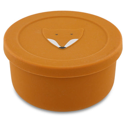 Silicone Snack Container with Lid - Mr. Fox